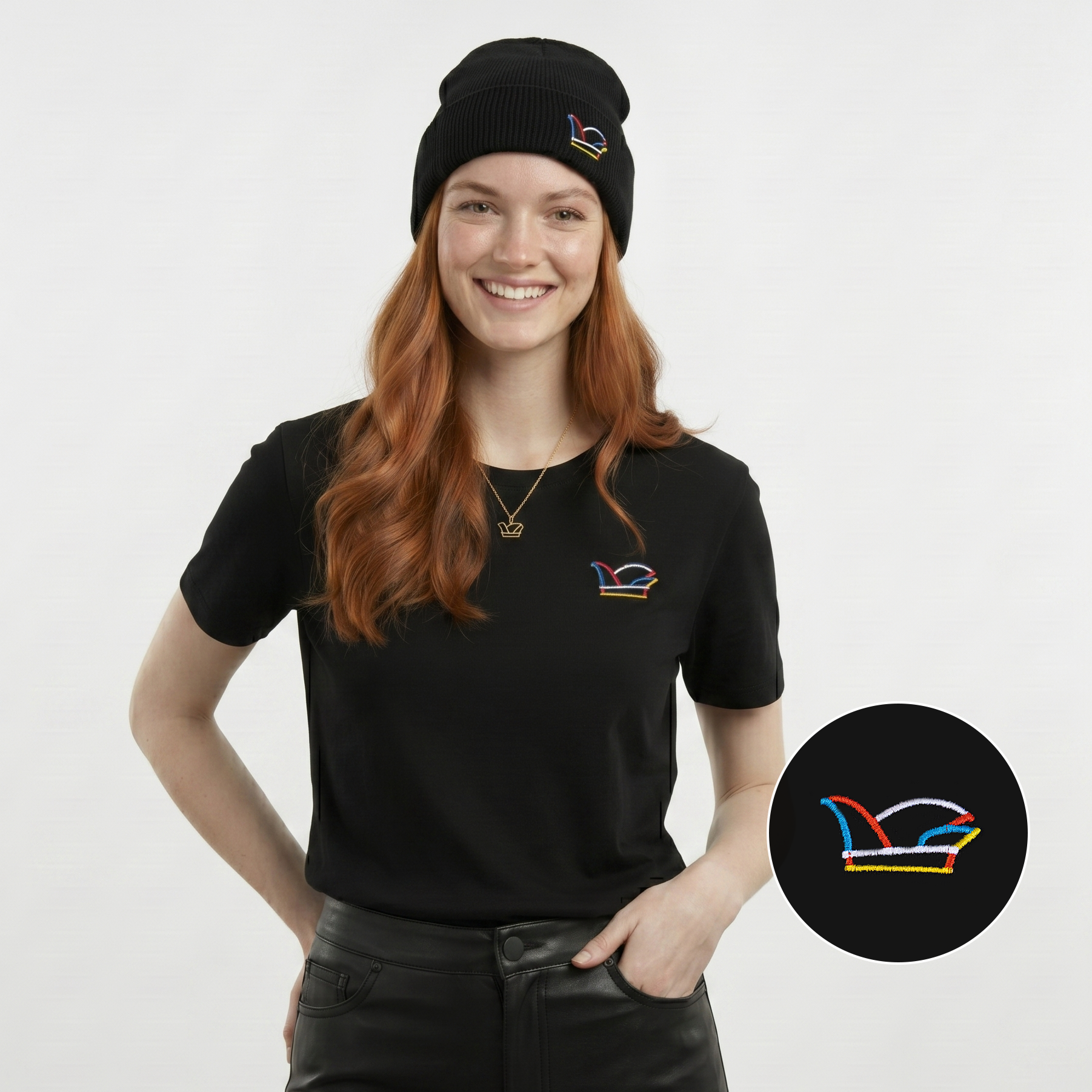 Design: Shirt Narrenkappe Bunt Stick Bio